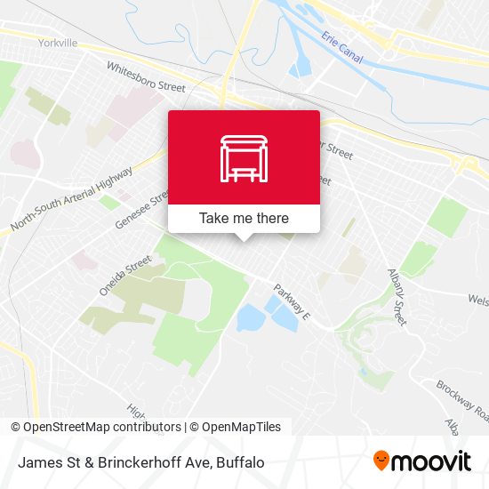 James St & Brinckerhoff Ave map