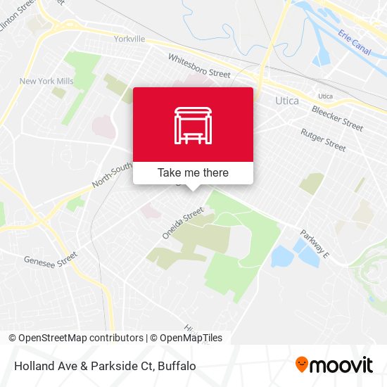 Holland Ave & Parkside Ct map