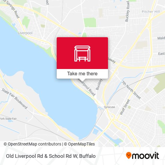 Old Liverpool Rd & School Rd W map
