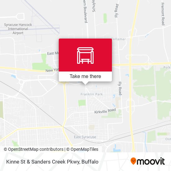 Kinne St & Sanders Creek Pkwy map