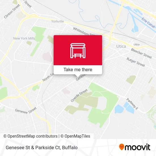 Genesee St & Parkside Ct map