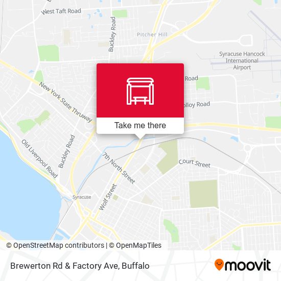 Mapa de Brewerton Rd & Factory Ave