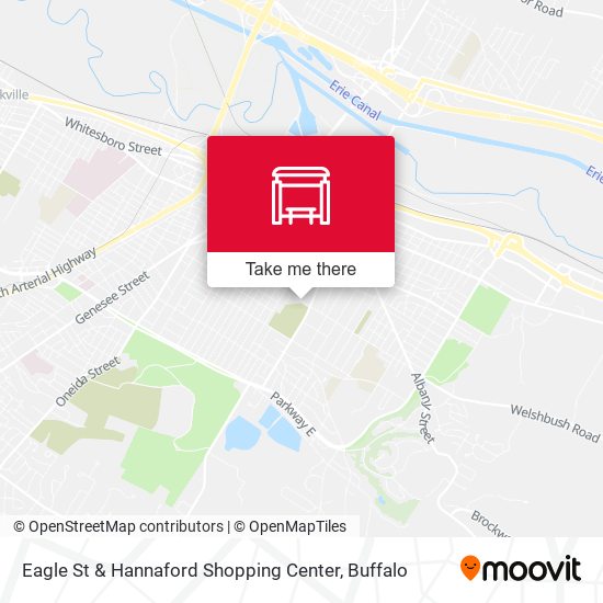 Mapa de Eagle St & Hannaford Shopping Center