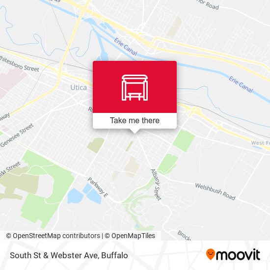 South St & Webster Ave map