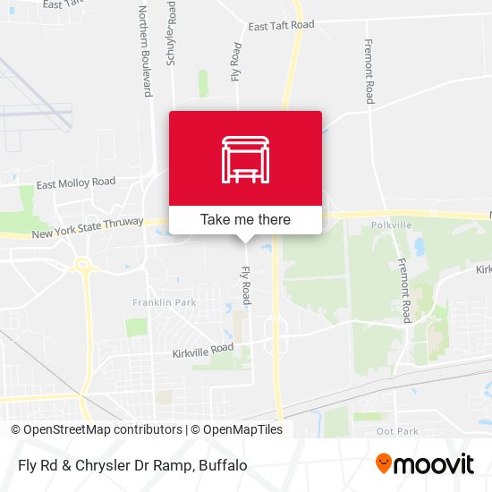 Mapa de Fly Rd & Chrysler Dr Ramp