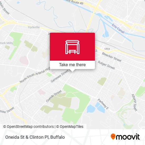 Mapa de Oneida St & Clinton Pl