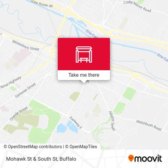 Mohawk St & South St map