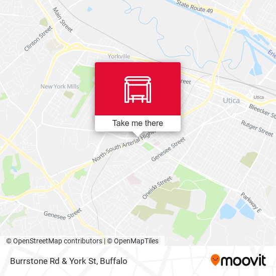 Burrstone Rd & York St map