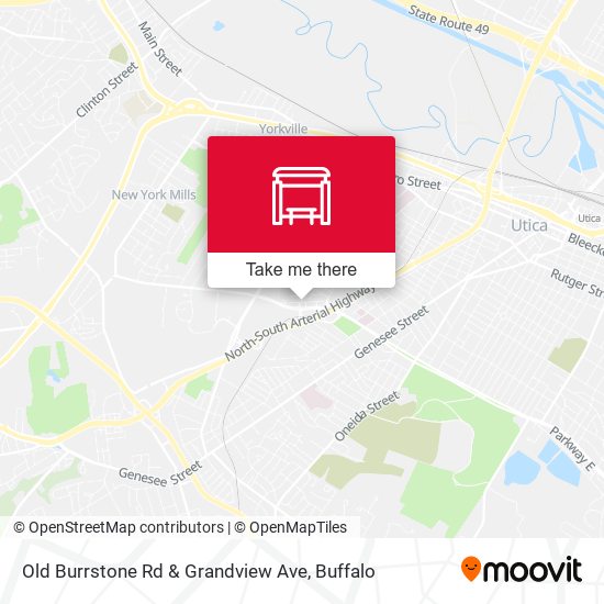 Old Burrstone Rd & Grandview Ave map