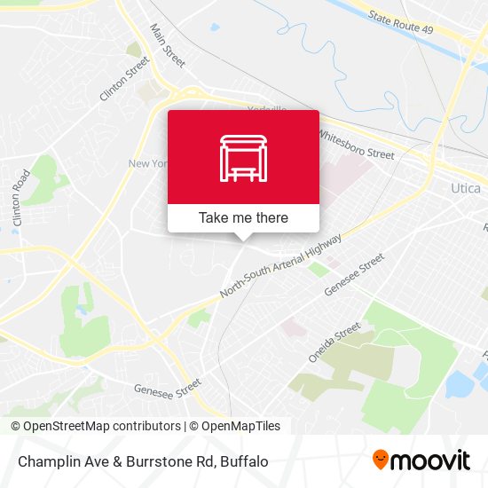 Champlin Ave & Burrstone Rd map