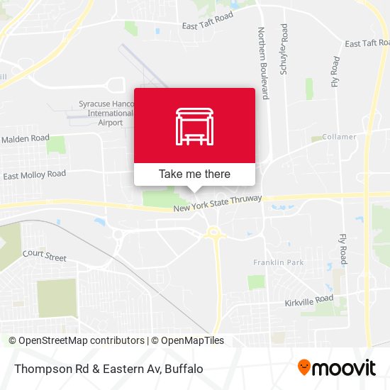 Thompson Rd & Eastern Av map