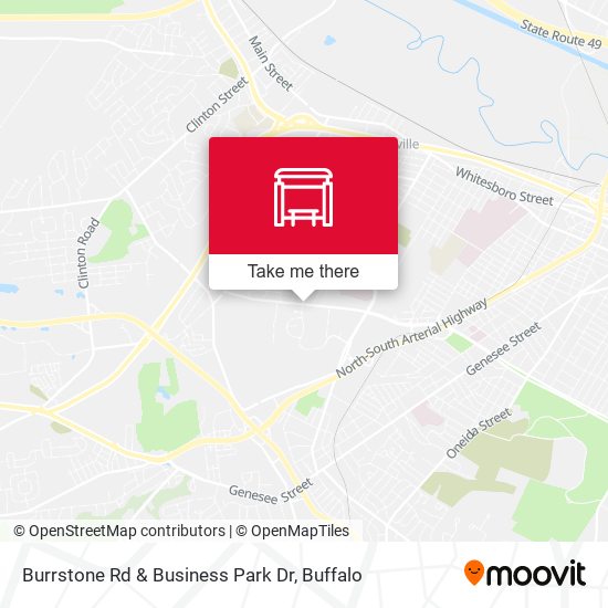 Burrstone Rd & Business Park Dr map