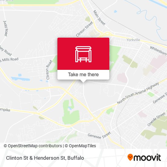 Clinton St & Henderson St map