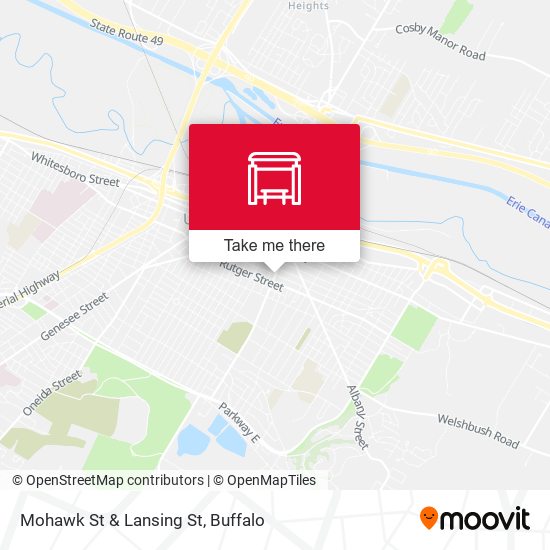 Mohawk St & Lansing St map