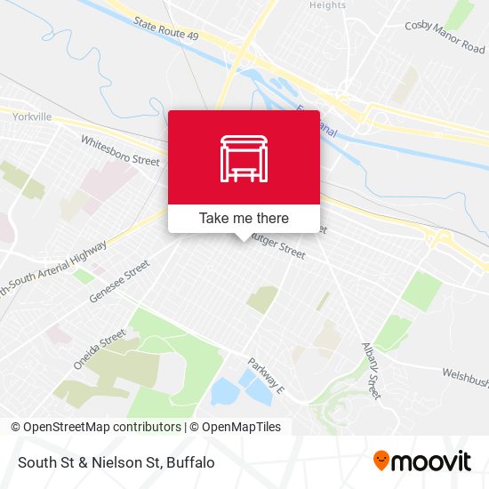 South St & Nielson St map