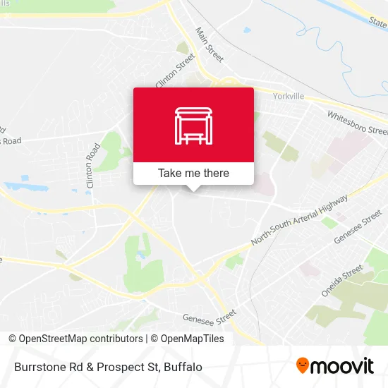 Burrstone Rd & Prospect St map