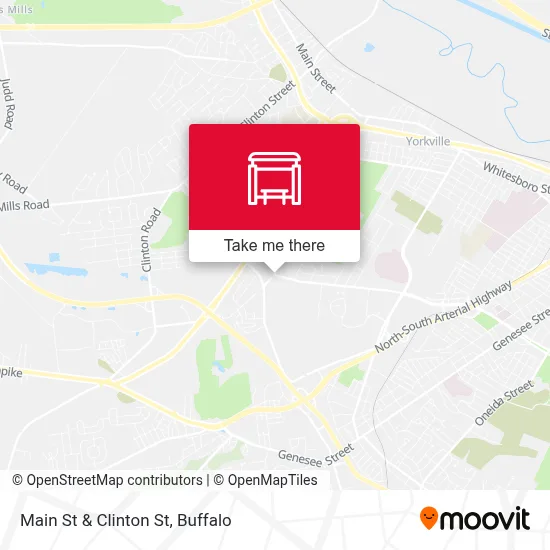 Main St & Clinton St map