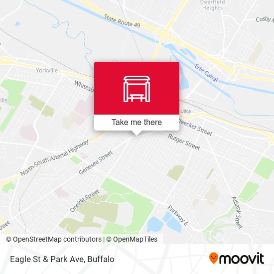 Eagle St & Park Ave map
