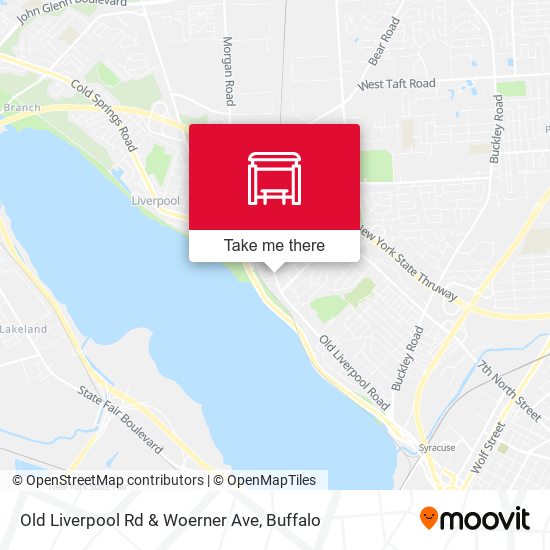 Mapa de Old Liverpool Rd & Woerner Ave