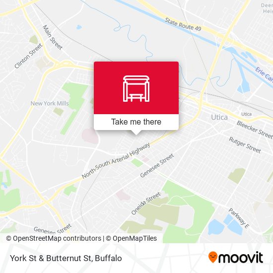 Mapa de York St & Butternut St
