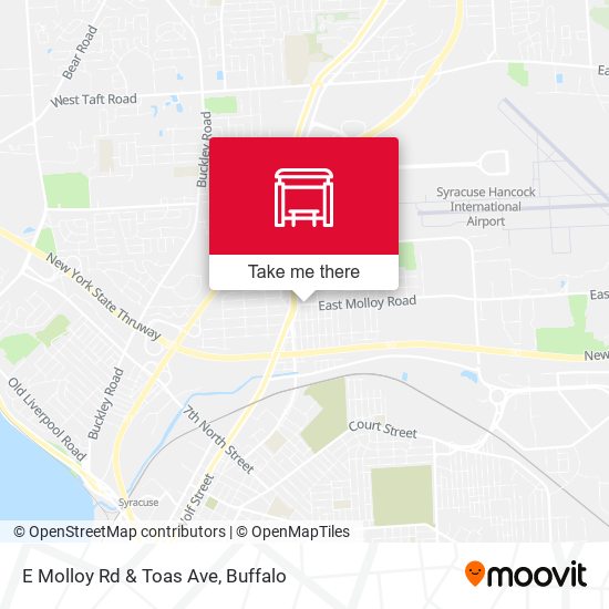 E Molloy Rd & Toas Ave map