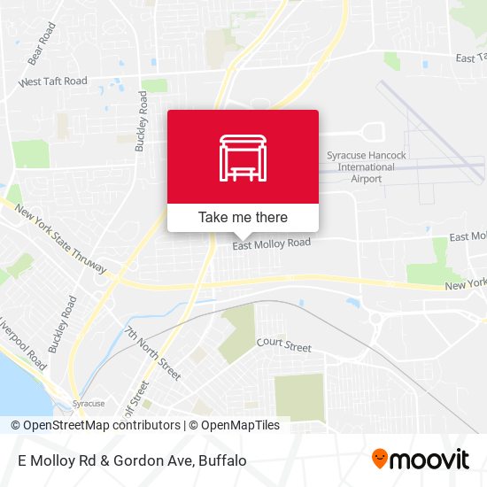 E Molloy Rd & Gordon Ave map
