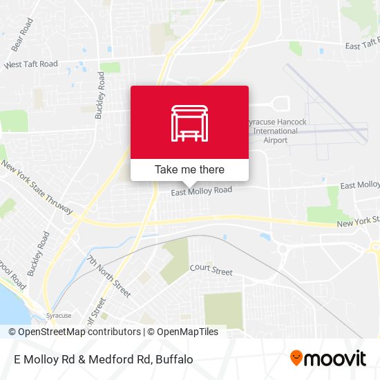 E Molloy Rd & Medford Rd map