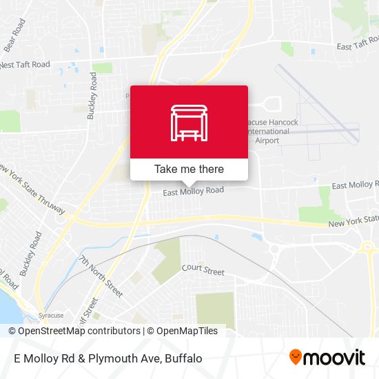 E Molloy Rd & Plymouth Ave map