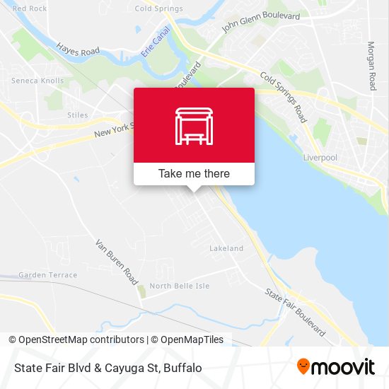 State Fair Blvd & Cayuga St map