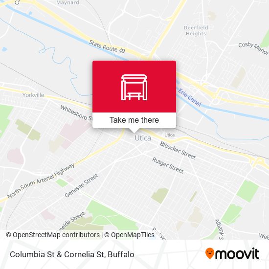 Columbia St & Cornelia St map