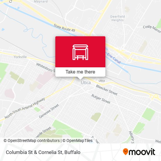 Columbia St & Cornelia St map