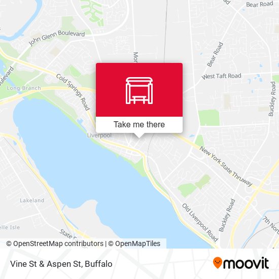 Mapa de Vine St & Aspen St