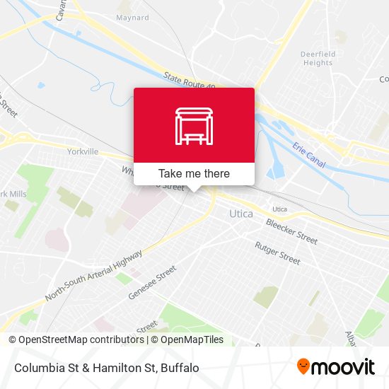 Columbia St & Hamilton St map