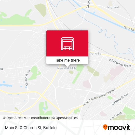 Mapa de Main St & Church St