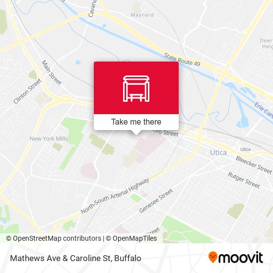 Mapa de Mathews Ave & Caroline St