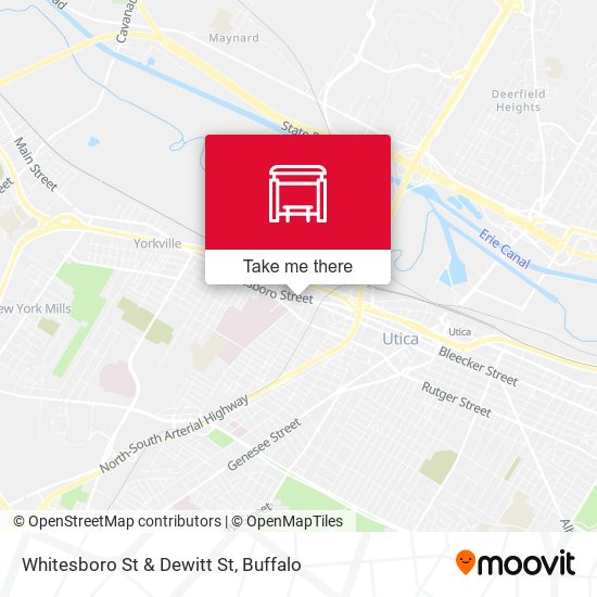 Whitesboro St & Dewitt St map