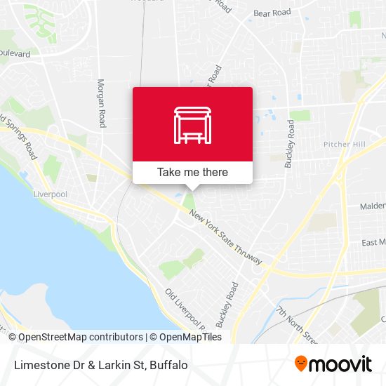 Limestone Dr & Larkin St map