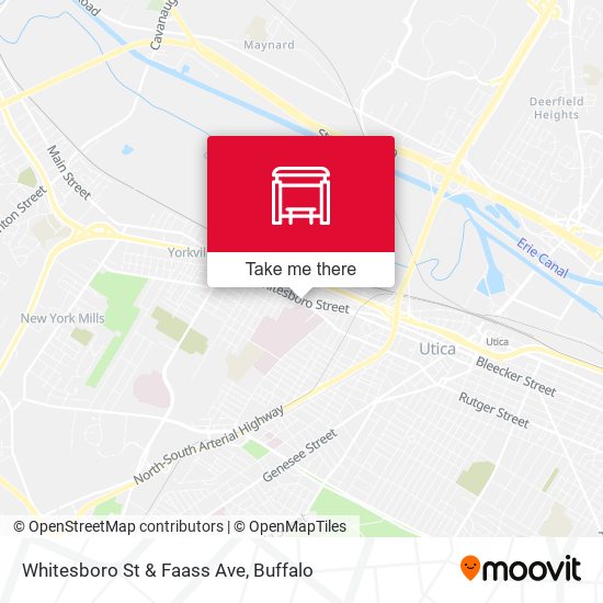 Whitesboro St & Faass Ave map