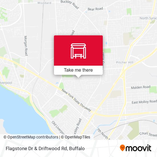 Flagstone Dr & Driftwood Rd map