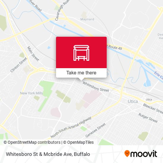 Whitesboro St & Mcbride Ave map