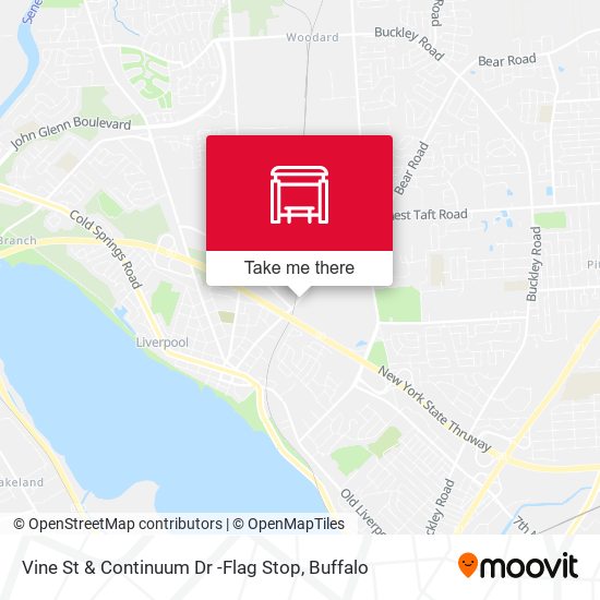 Vine St & Continuum Dr -Flag Stop map
