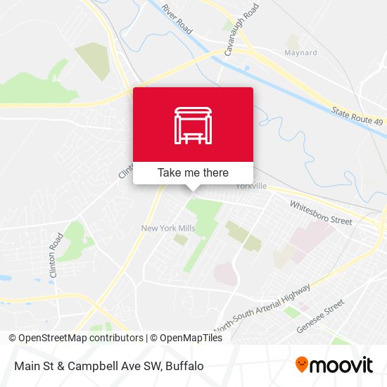 Main St & Campbell Ave SW map