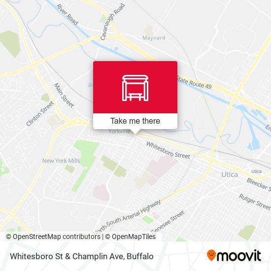 Whitesboro St & Champlin Ave map