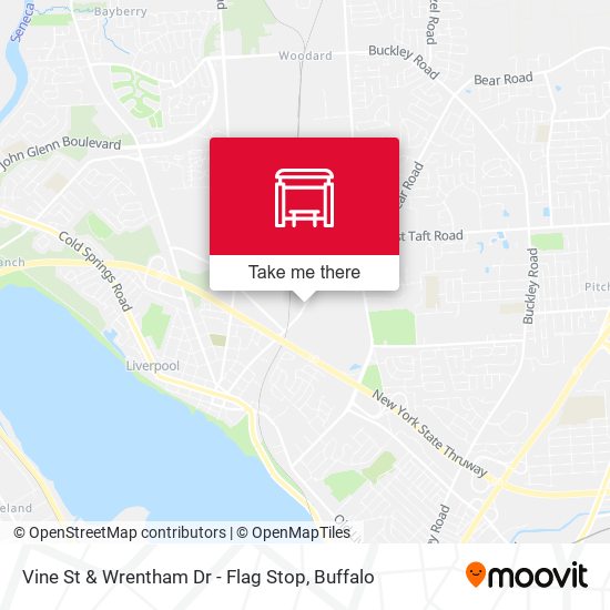 Mapa de Vine St & Wrentham Dr - Flag Stop
