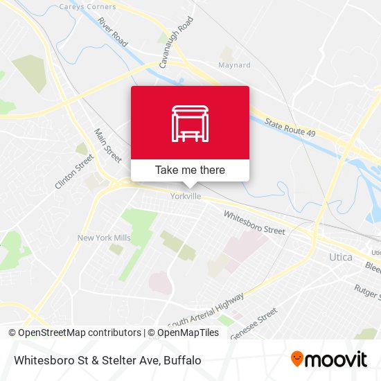 Whitesboro St & Stelter Ave map