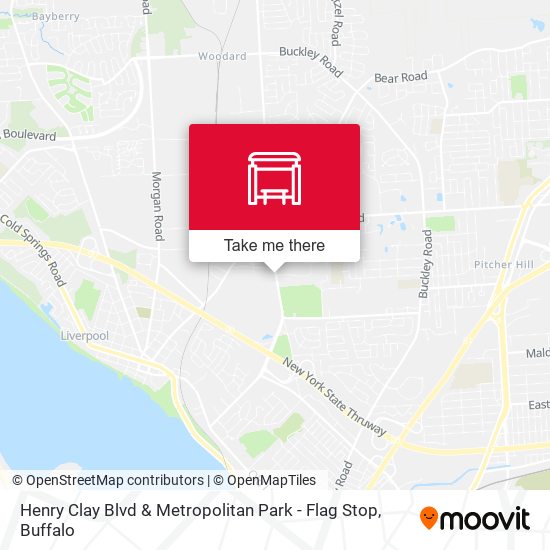 Henry Clay Blvd & Metropolitan Park - Flag Stop map