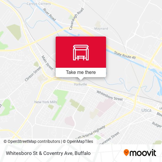 Mapa de Whitesboro St & Coventry Ave
