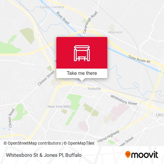 Mapa de Whitesboro St & Jones Pl