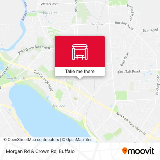 Morgan Rd & Crown Rd map