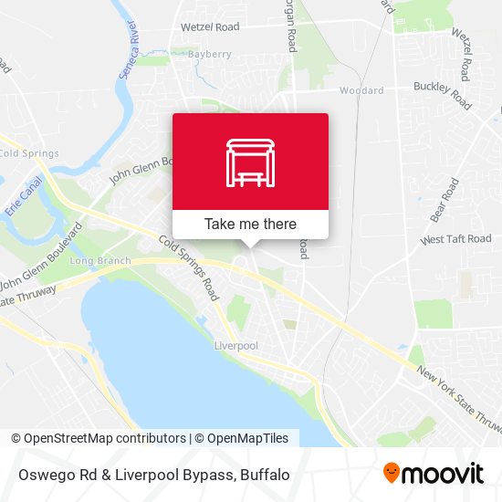 Oswego Rd & Liverpool Bypass map